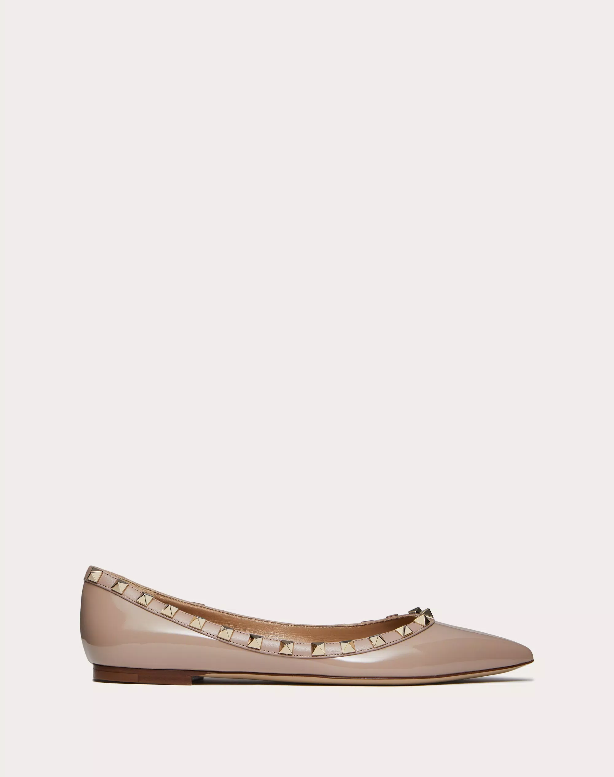 PATENT ROCKSTUD BALLET FLAT